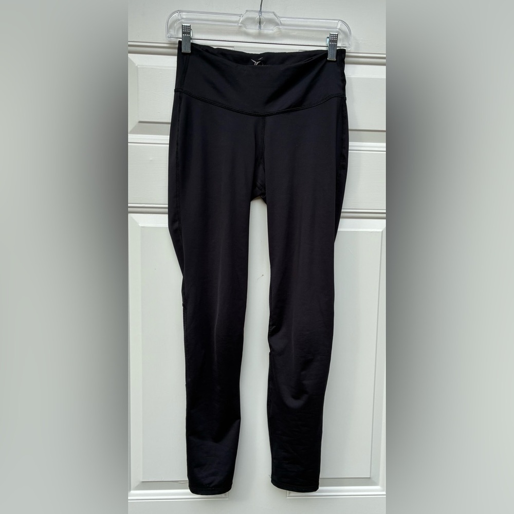 Old Navy Active Womens Leggings Black Sz S Go-Dry Pockets
